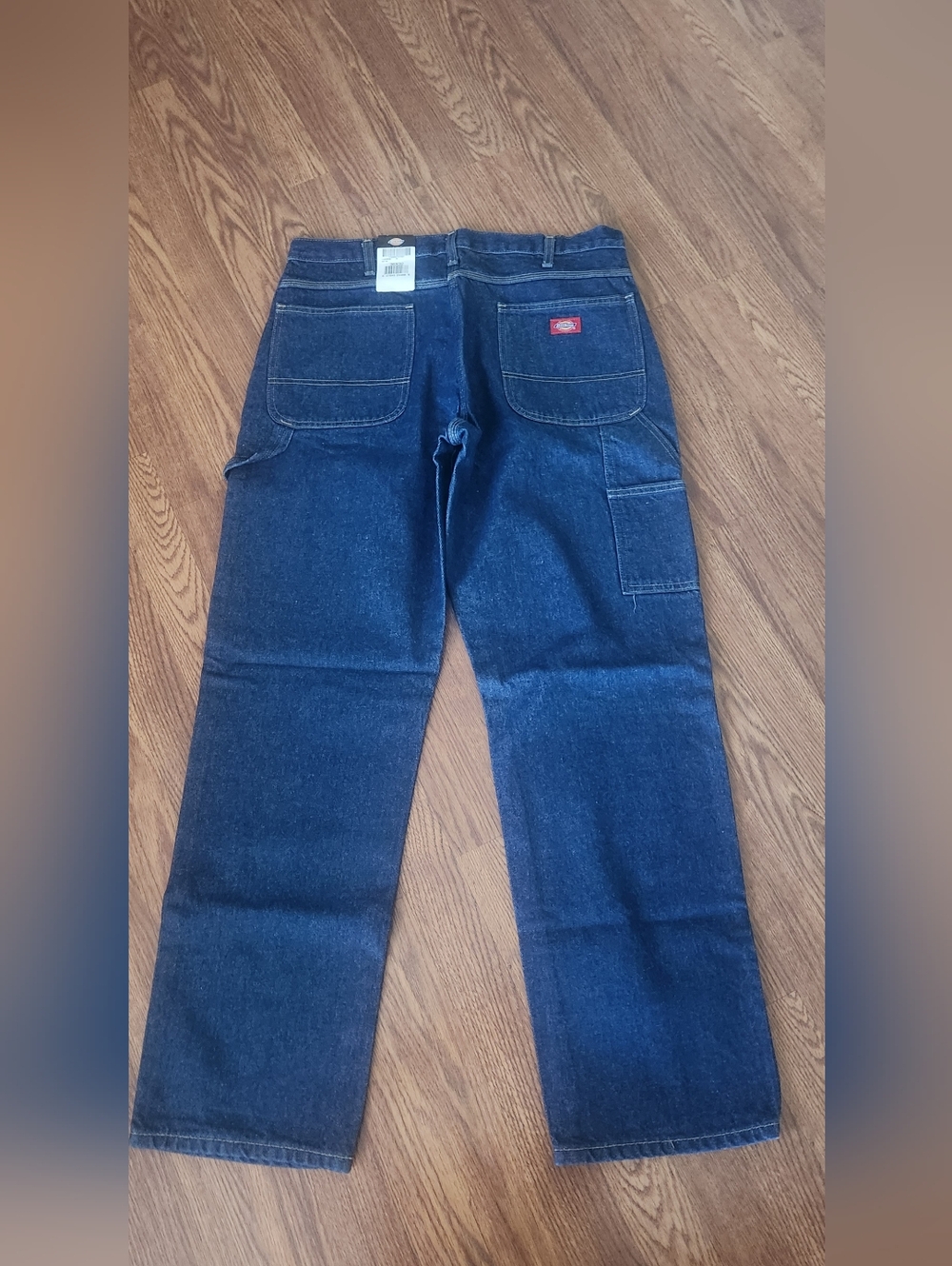 Dickies Dark Blue Carpenter Jeans - Back Pocket Logo